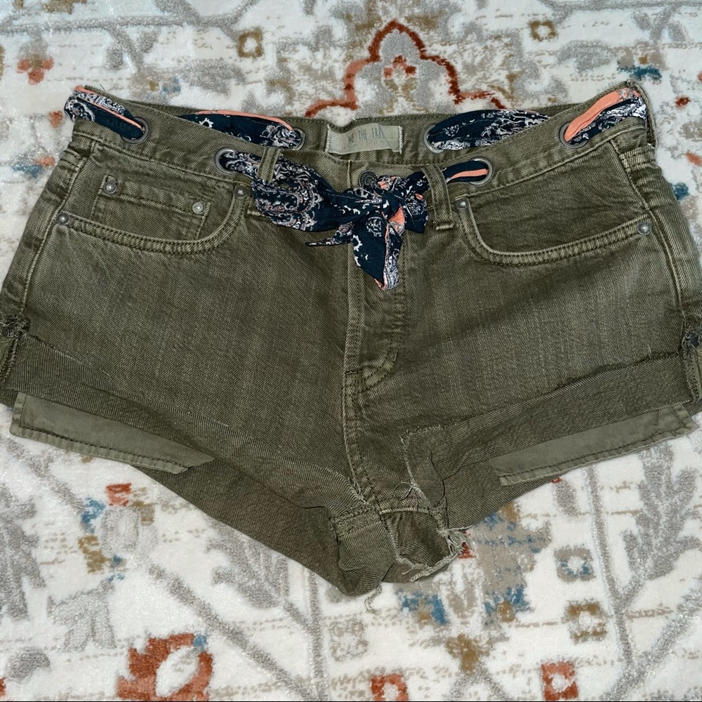 We the Free Shorts with Scarf Belt